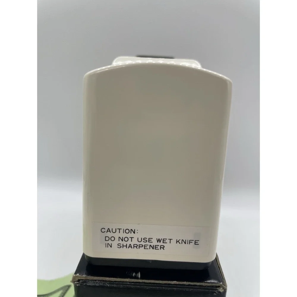 VTG Hitachi KS-100 Cordless Knife Sharpener White Battery‎ Operated Japan Tested
